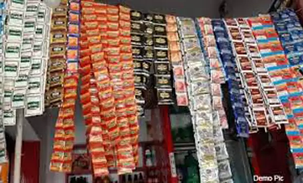 तम्बाकू नियंत्रण अधिनियम के तहत 21 दुकानों के विरूद्ध की गई कार्यवाही