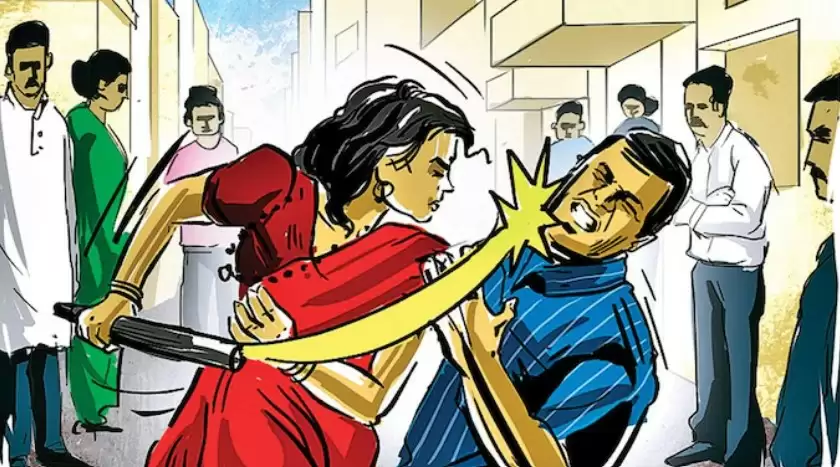 Neta ji beaten in thakurdwara