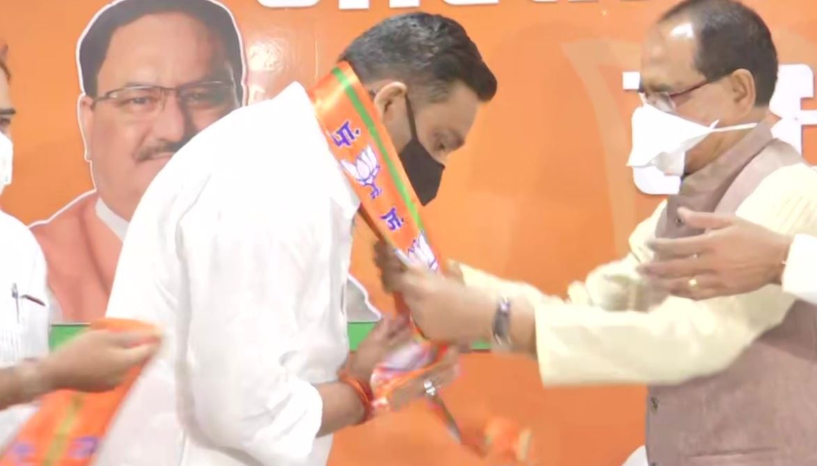 CM शिवराज सिंह चौहान की उपस्थिति में राहुल लोधी BJP में हुए शामिल