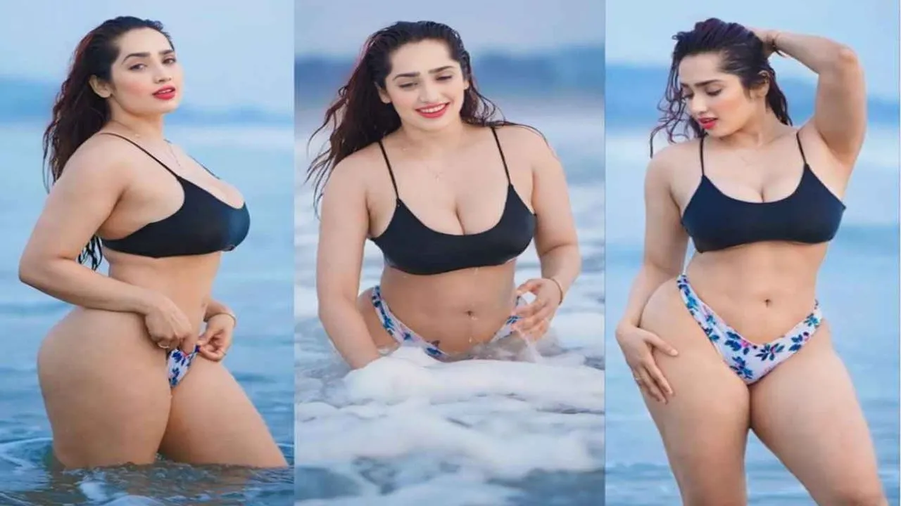 Aditi Mistri in Black Bra swimming Free Images and Videos Online HD