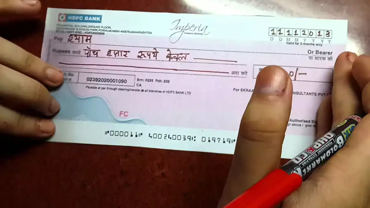 bank cheque rules